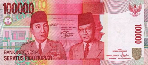 สกุลเงินประเทศอินโดนีเซีย