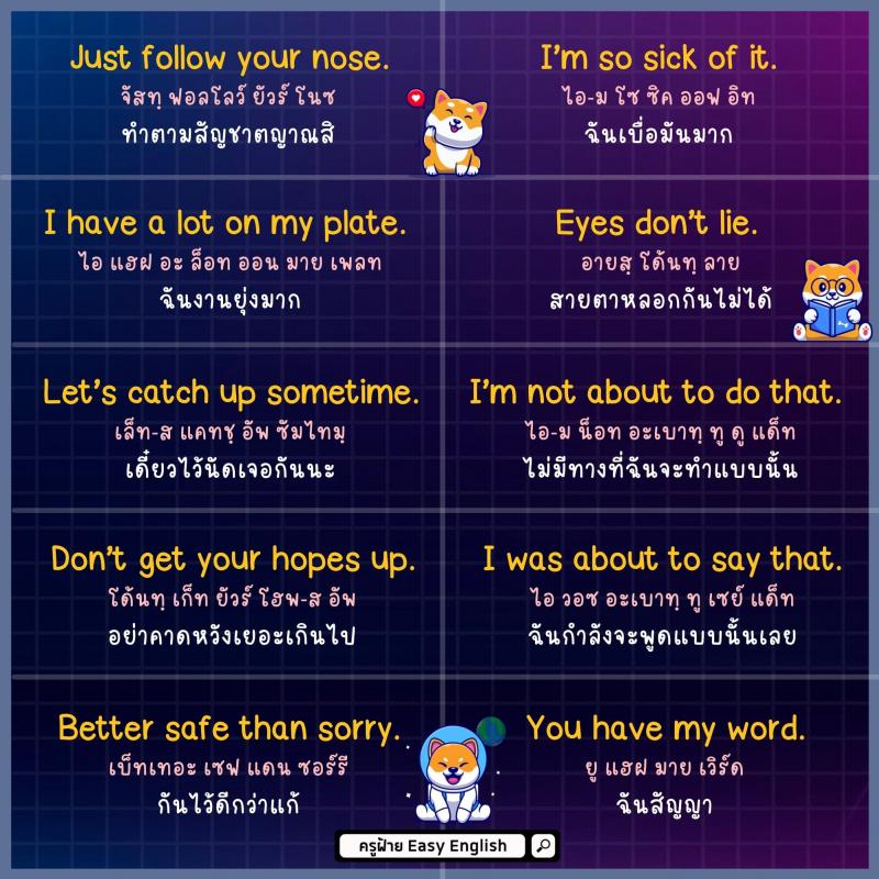 170 ประโยค พูดโปรๆ เอาไปใช้ได้เลย โดยครูฝ้าย