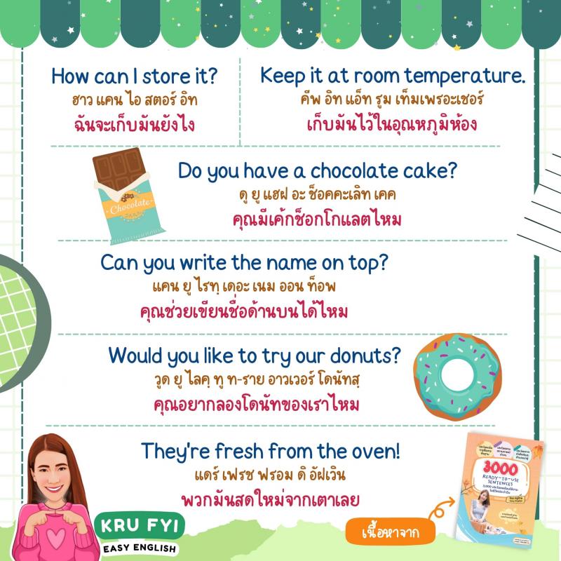 ประโยค Eng ลูกค้า-แม่ค้า พร้อมใช้งาน