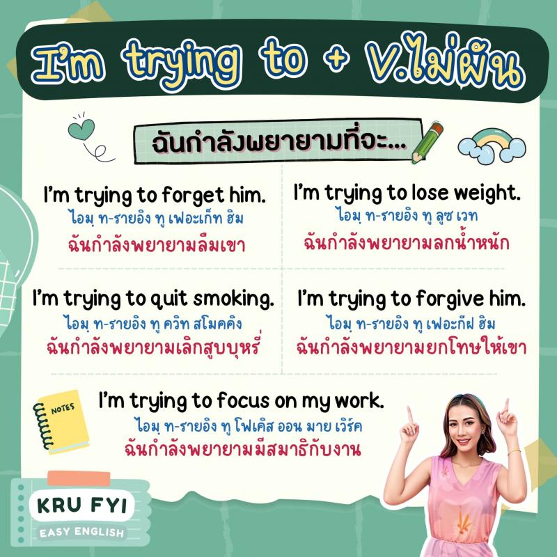 โครงสร้างง่ายๆ สำหรับผู้เริ่มต้น เอาไว้ไปฝึกแต่งประโยคภาษาอังกฤษ